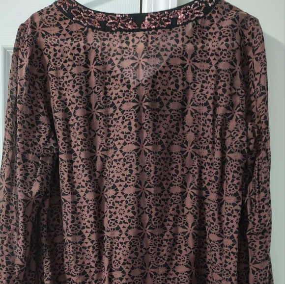 Women's Sequence Silk/Cotton Top - Picture 3 of 8